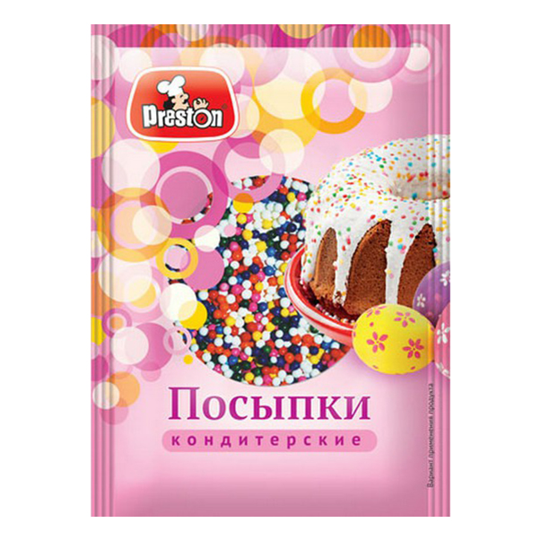 

Посыпка кондитерская Preston Бисер 50 г