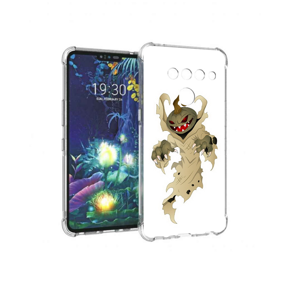 

Чехол MyPads Tocco для LG V50 ThinQ призрак хэллоуина, Прозрачный, Tocco
