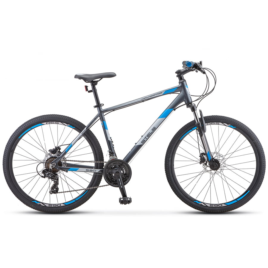 фото Велосипед stels navigator 590 d k010 2020 16" серый/синий