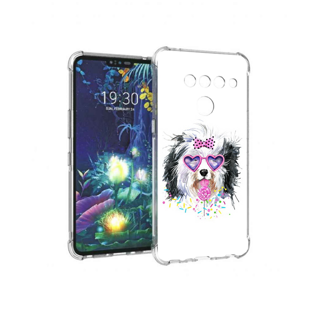 

Чехол MyPads Tocco для LG V50 ThinQ пушистик, Прозрачный, Tocco