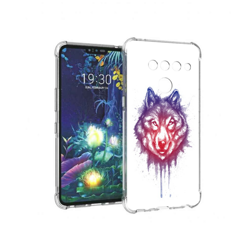 

Чехол MyPads Tocco для LG V50 ThinQ пушистый волк, Прозрачный, Tocco