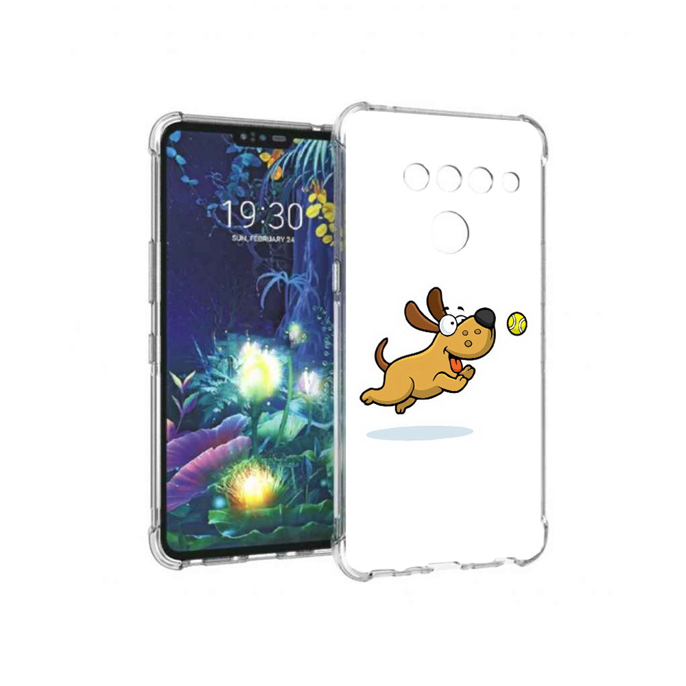 

Чехол MyPads Tocco для LG V50 ThinQ пёсик, Прозрачный, Tocco