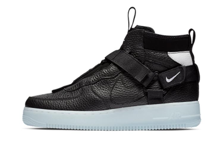 

Кеды унисекс Nike Air Force 1 Utility Black Blue черные 44 EU, Черный, Air Force 1 Utility Black Blue