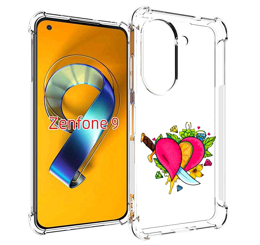 

Чехол MyPads Фруктовое сердце для Asus Zenfone 9 (AI2202), Прозрачный, Tocco