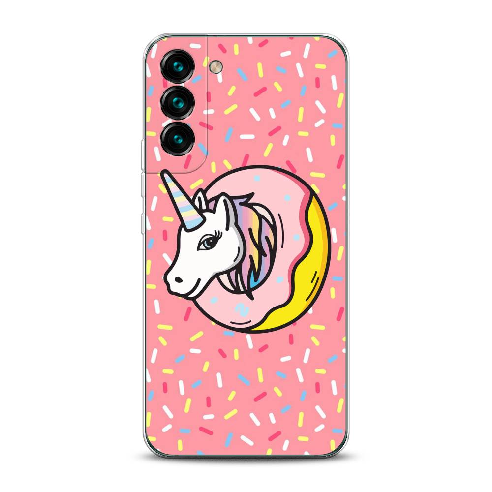 

Чехол Awog на Samsung Galaxy S22 / Самсунг S22 "Единорог в пончике", Розовый;желтый;белый, 2103850-2