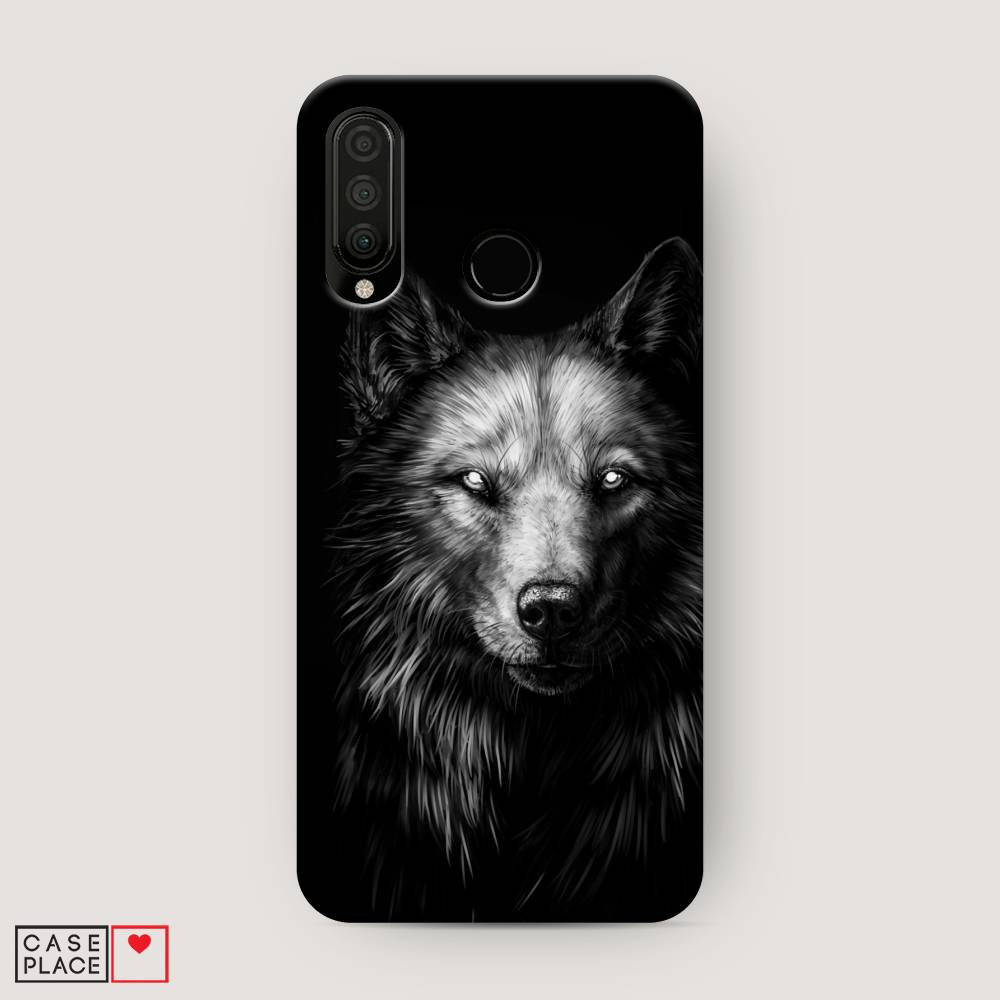 

Чехол Awog "Волк черно белый" для Honor 20 Lite 2020