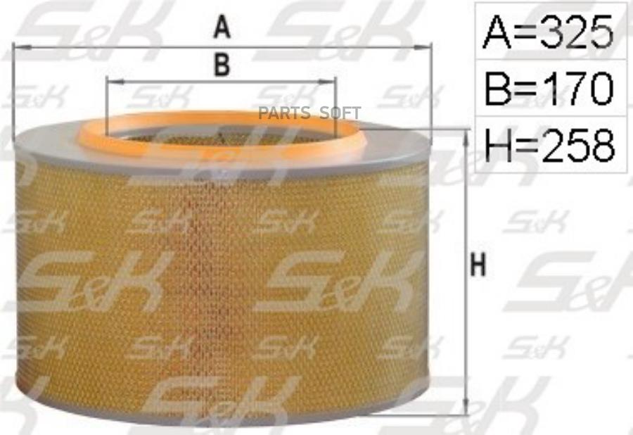 

Фильтр Воздушный A=327 B=161 C=10 H=258 Mb Sk/Mk/Ng-Series Bm625,650/651/652/653,654/655/