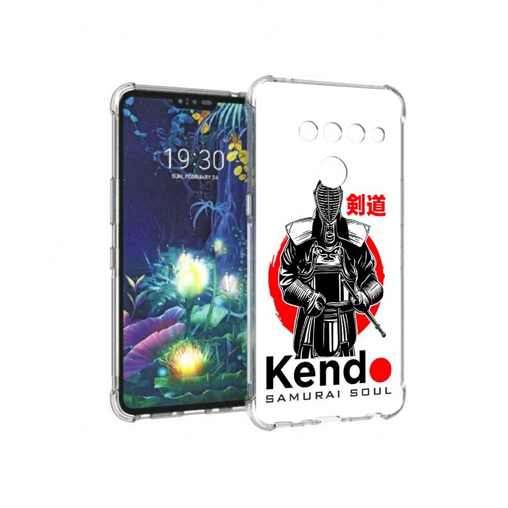 

Чехол MyPads Tocco для LG V50 ThinQ рисованый самурай, Прозрачный, Tocco