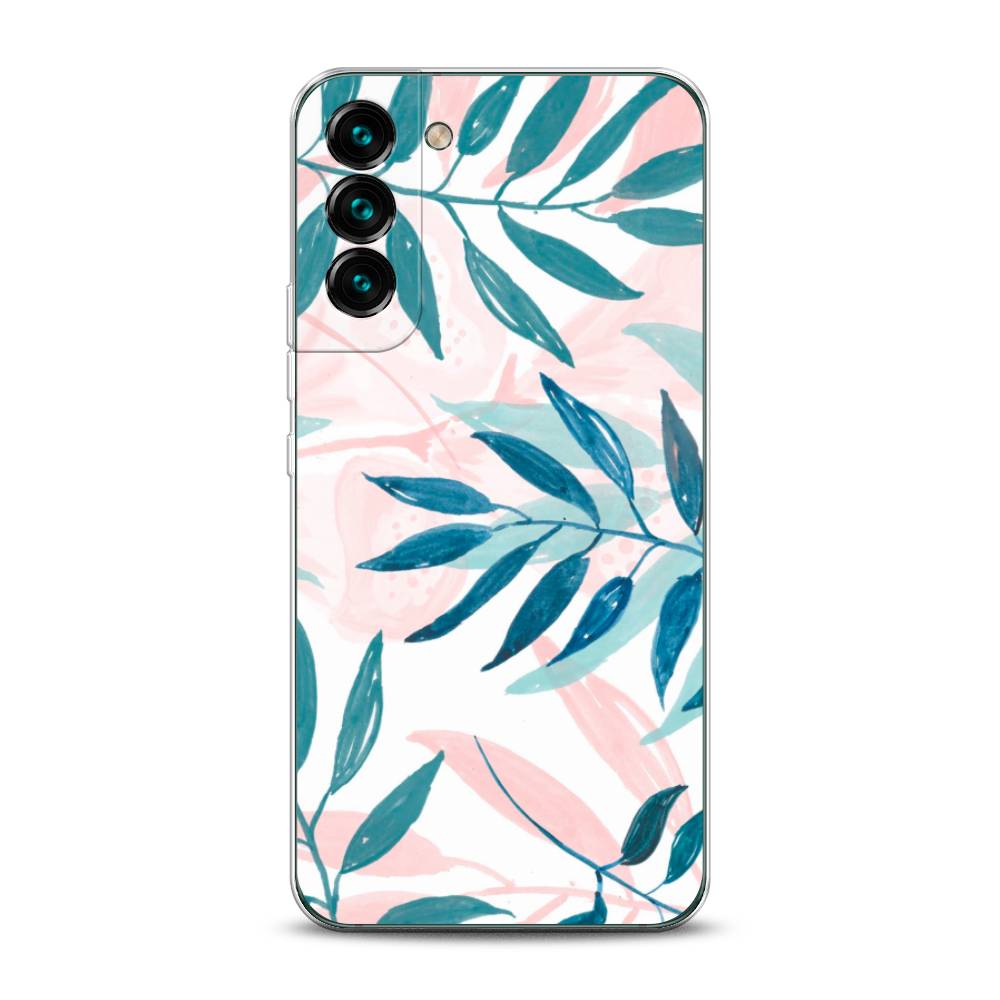 

Чехол Awog на Samsung Galaxy S22 / Самсунг S22 "Акварельные веточки", Синий;зеленый;розовый, 2103850-7