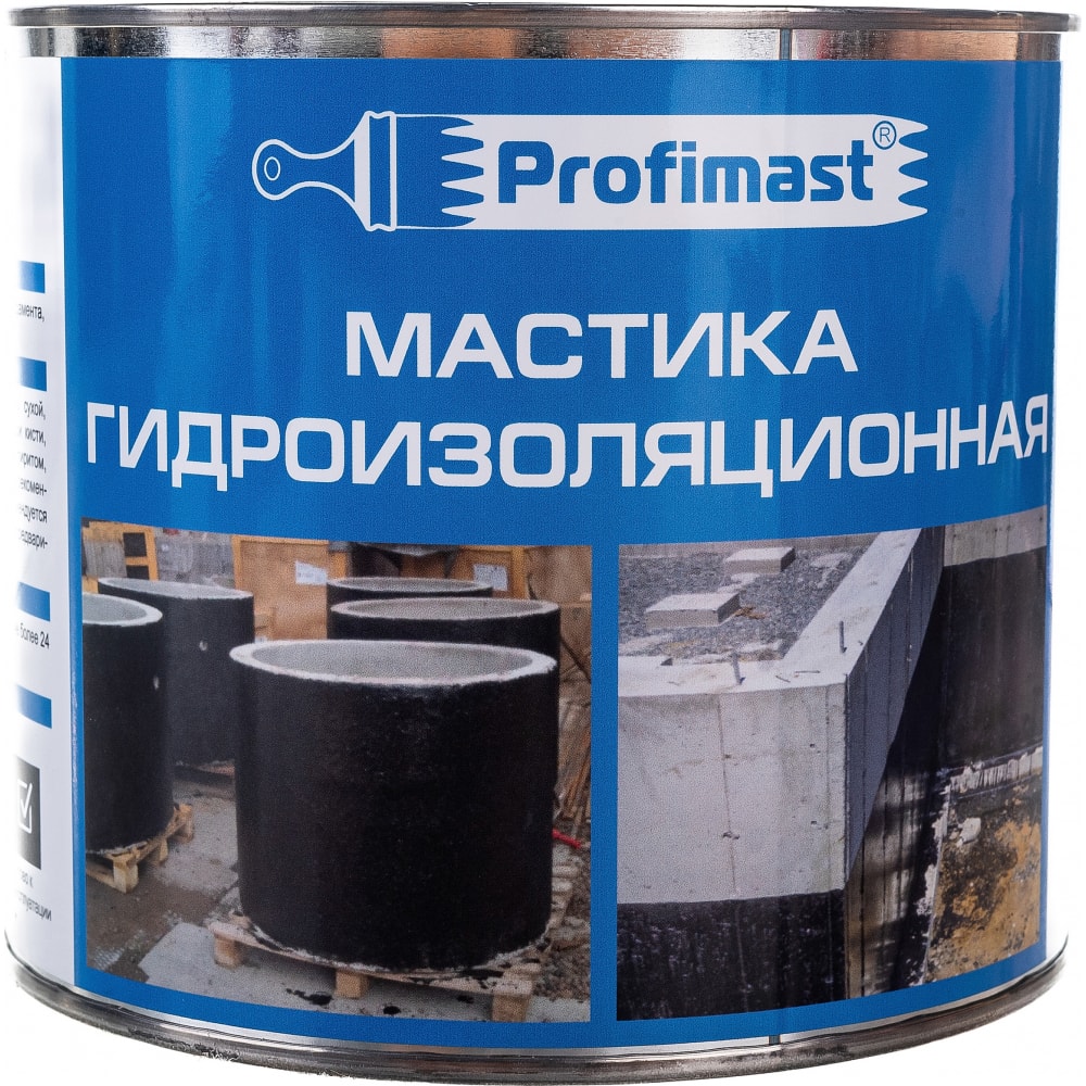 фото Гидроизоляционная мастика profimast 2 л / 1,8 кг 4607952900639