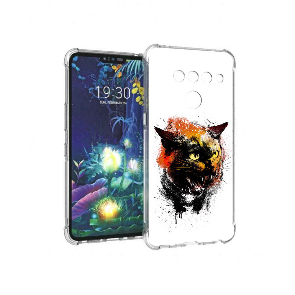 

Чехол MyPads Tocco для LG V50 ThinQ сиамский кот, Прозрачный, Tocco
