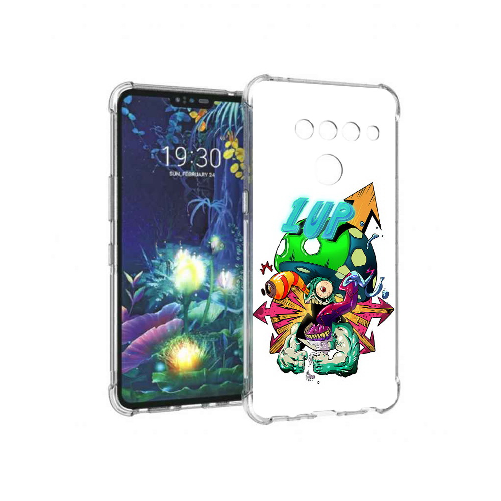 

Чехол MyPads Tocco для LG V50 ThinQ сильный гриб абстракция, Прозрачный, Tocco