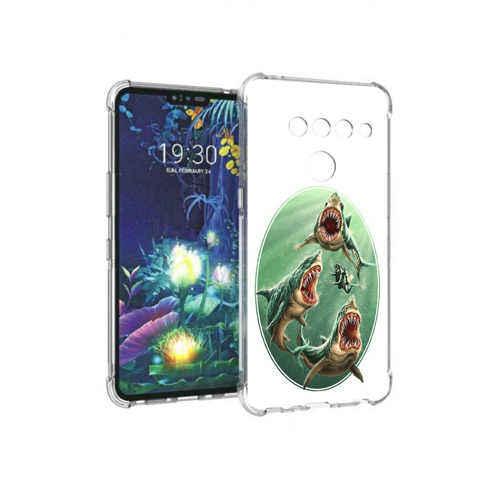 

Чехол MyPads Tocco для LG V50 ThinQ синяя бездна, Прозрачный, Tocco