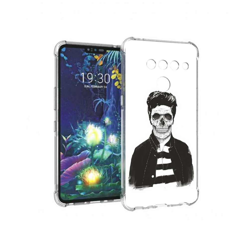

Чехол MyPads Tocco для LG V50 ThinQ скелет, Прозрачный, Tocco