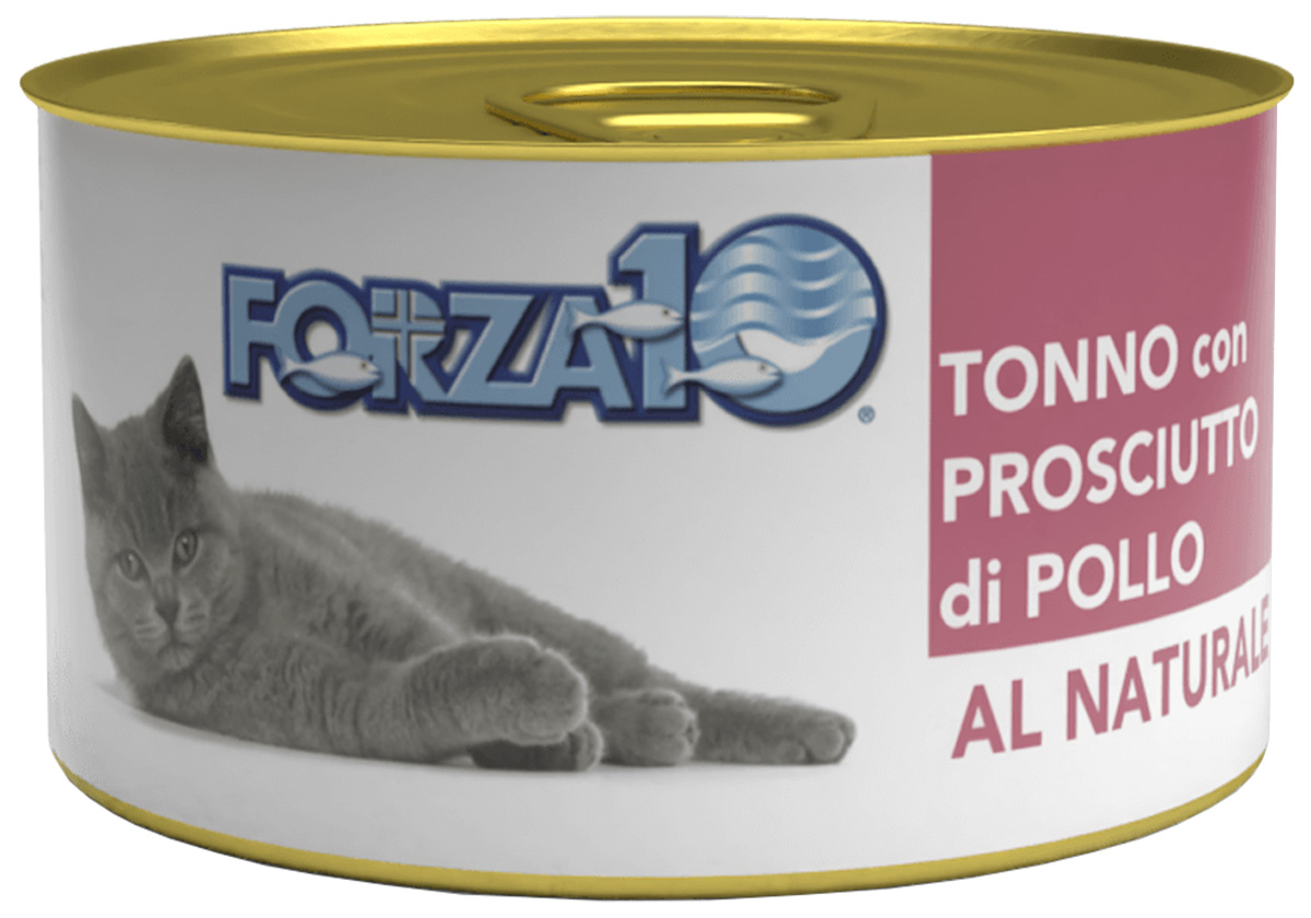Консервы для кошек FORZA10 CAT AL NATURALE с тунцом и куриной ветчиной, 75г