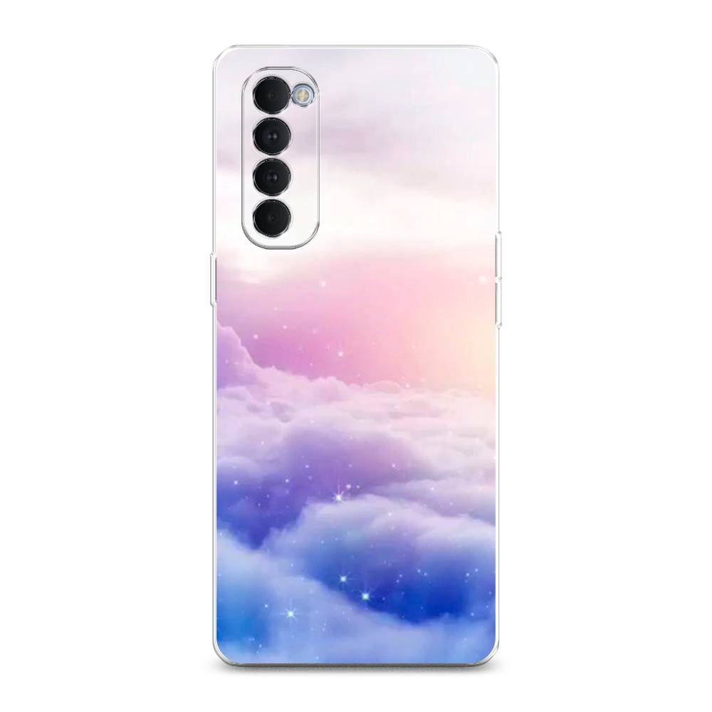 

Чехол на Oppo Reno 4 Pro "Небеса", Голубой;белый;розовый, 258950-2