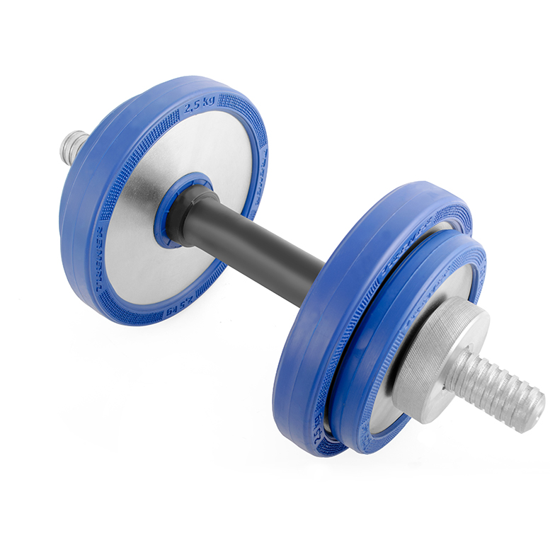 

Гантель наборная обрезиненная TRENER 10кг. синяя, TRG01d26-10