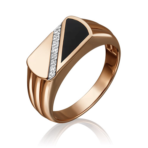 

Кольцо из золота р.  PLATINA jewelry 01-4541-00-401-1110-25, фианит\эмаль, 01-4541-00-401-1110-25