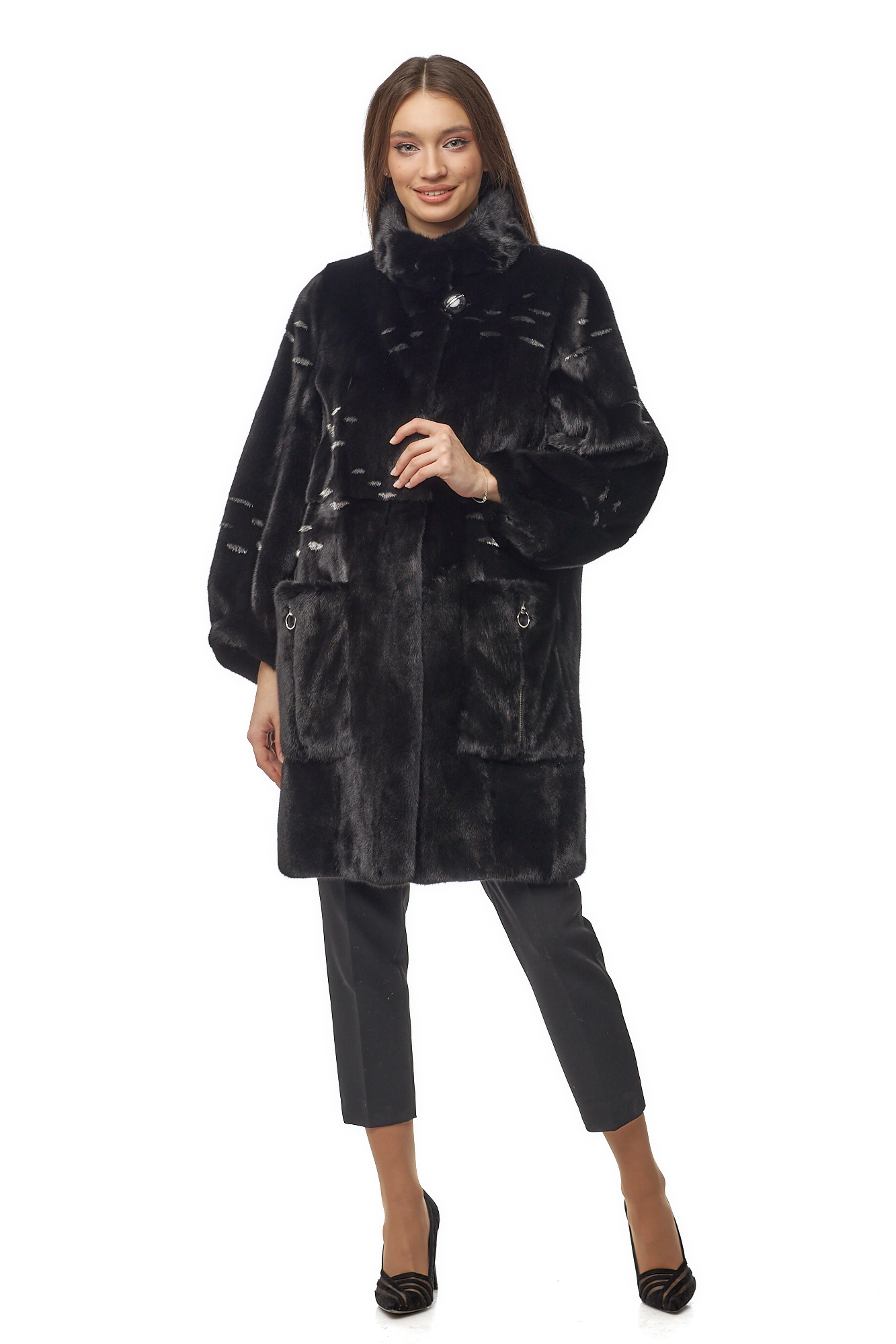 

Шуба женская МОСМЕХА 8014563 разноцветная 42 RU, 8014563