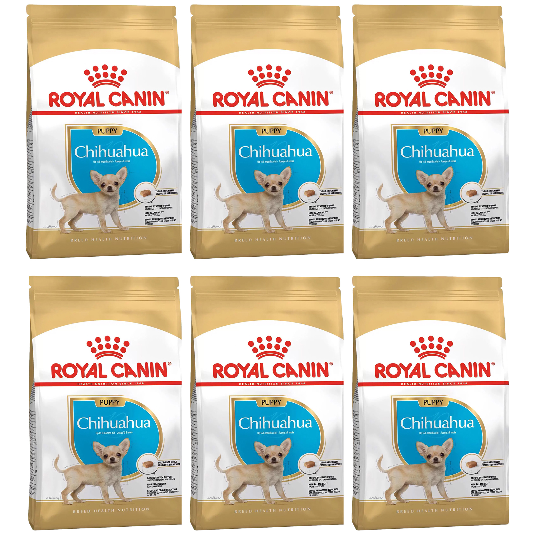 

Сухой корм для щенков ROYAL CANIN CHIHUAHUA PUPPY, для чихуахуа, 6 шт по 1,5 кг