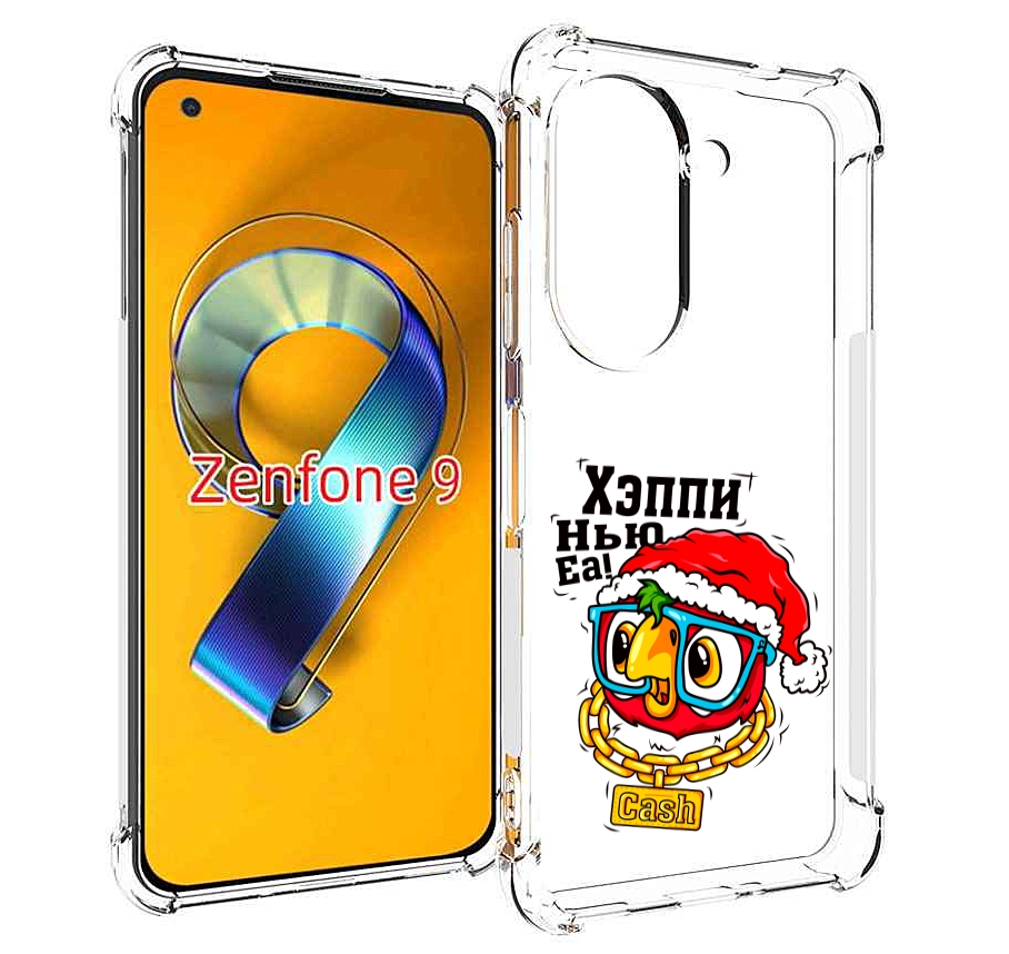 

Чехол MyPads Хэппи нью еа для Asus Zenfone 9 (AI2202), Прозрачный, Tocco
