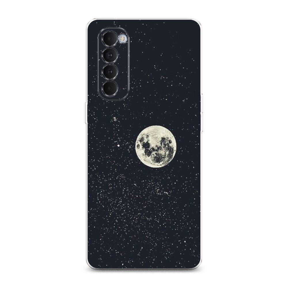 

Чехол на Oppo Reno 4 Pro "Полнолуние", Красный, 258950-2