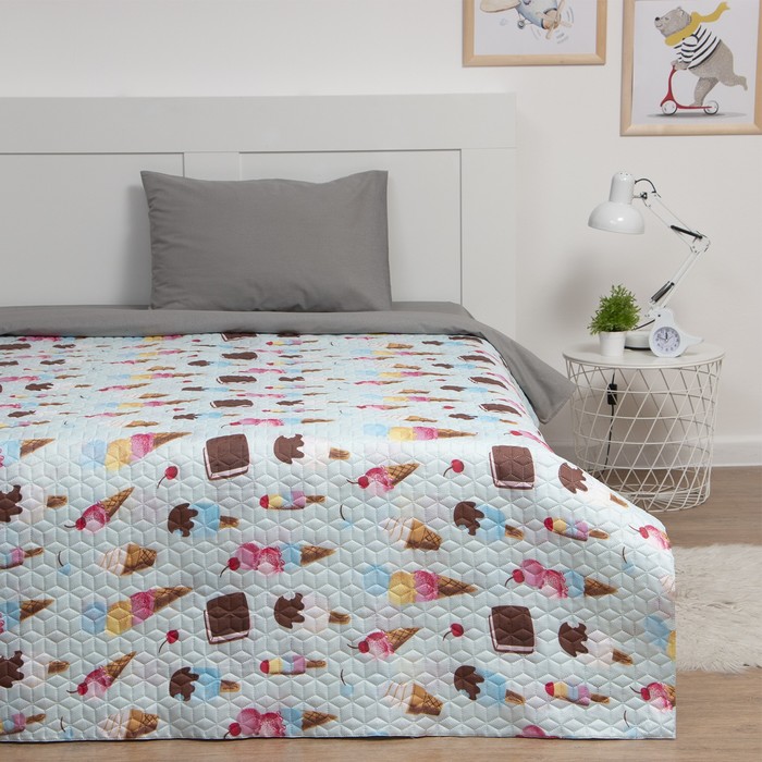 

Покрывало "LoveLife" Мороженки, ультрастеп 150х210 ± 5 см, пл 210 г/м
