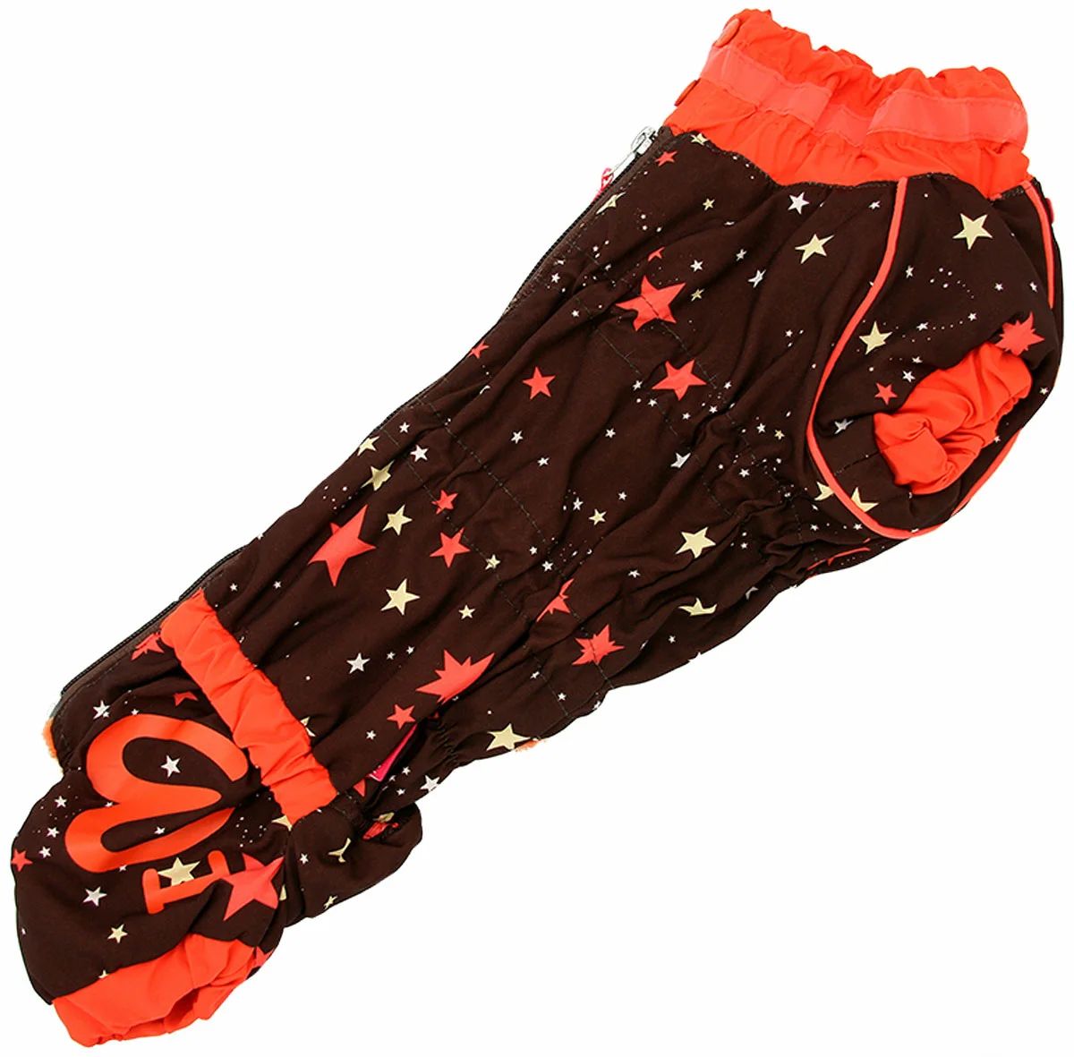 фото Комбинезон для таксы for my dogs звезды коричнево-оранжевый для мальчиков