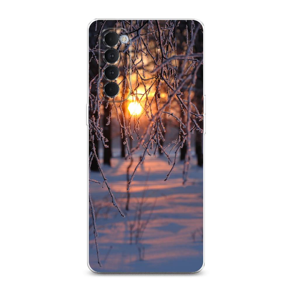 

Чехол на Oppo Reno 4 Pro "Зима 7", Оранжевый;розовый;черный, 258950-2