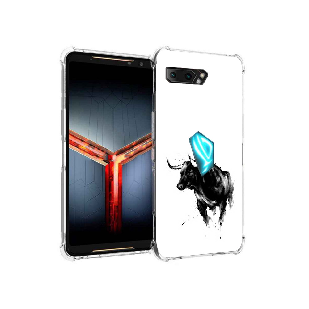 

Чехол MyPads Tocco для Asus ROG Phone 2 бык, Прозрачный, Tocco