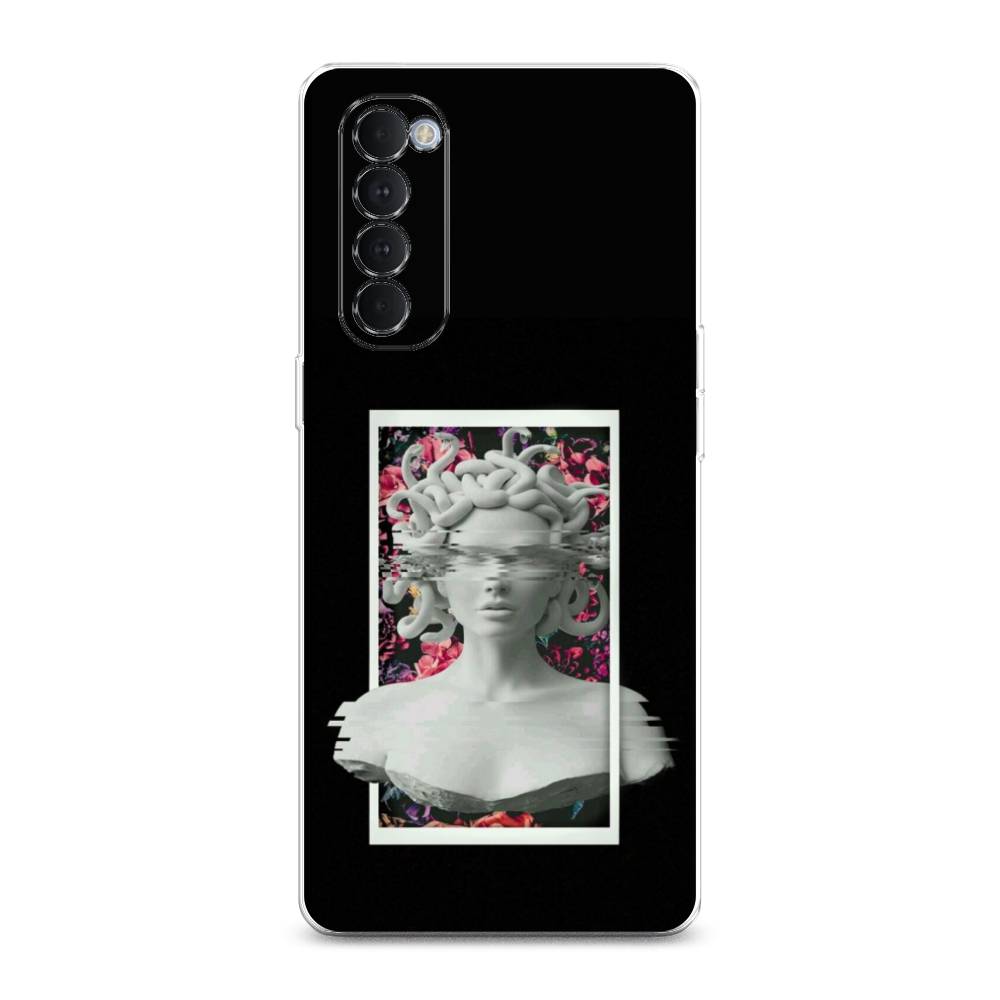 

Чехол на Oppo Reno 4 Pro "Web Punk Медуза Горгона", Черный;серый, 258950-6