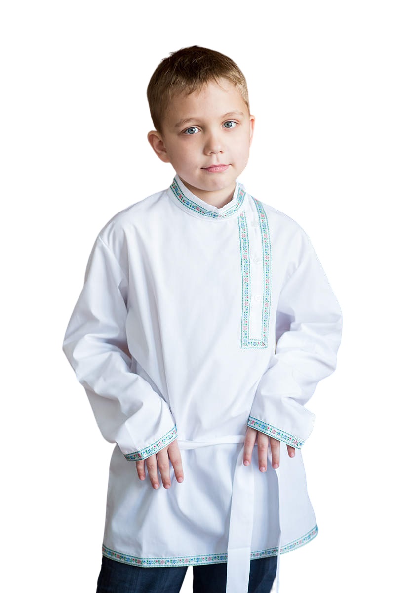 

Косоворотка "Емеля" детская (Цв: Белый Размер: 86), EMLCH