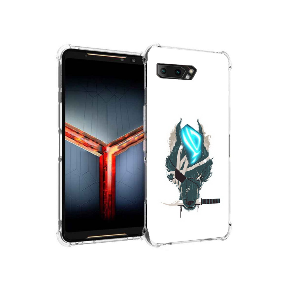 

Чехол MyPads Tocco для Asus ROG Phone 2 волк-разбойник, Прозрачный, Tocco