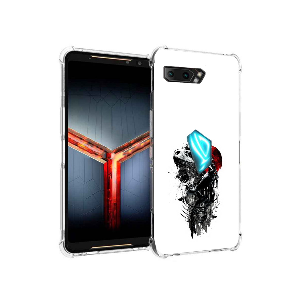 

Чехол MyPads Tocco для Asus ROG Phone 2 вымерший динозавр, Прозрачный, Tocco