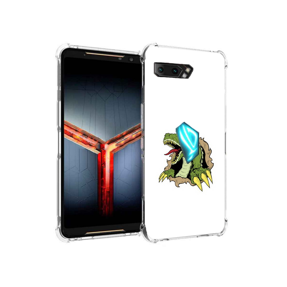 

Чехол MyPads Tocco для Asus ROG Phone 2 годзила, Прозрачный, Tocco
