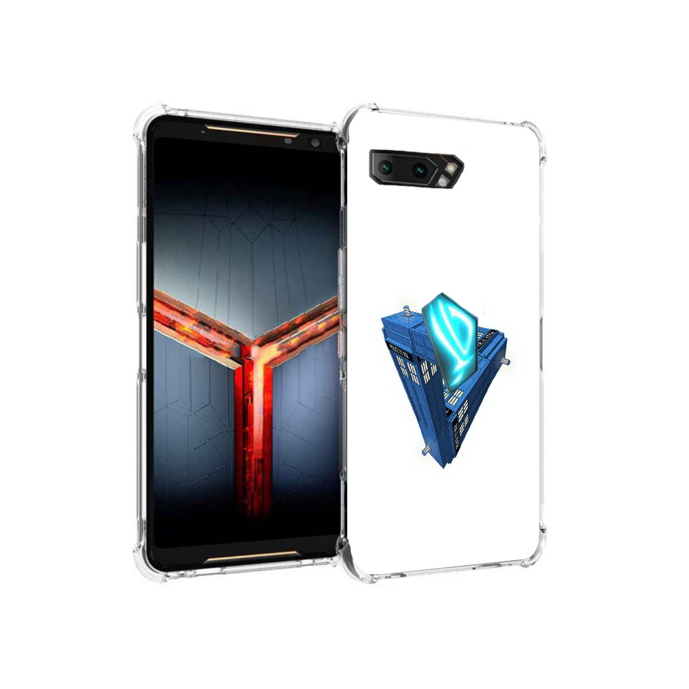 

Чехол MyPads Tocco для Asus ROG Phone 2 головолока абстракция, Прозрачный, Tocco