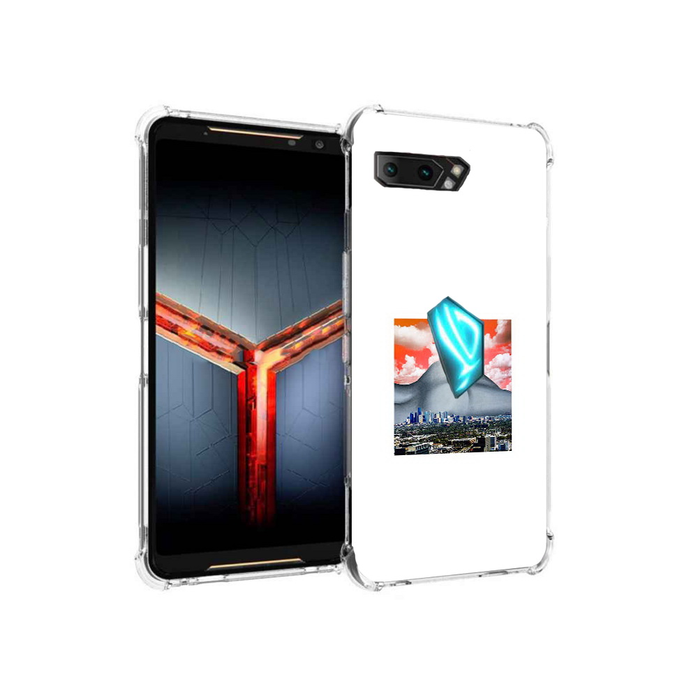 

Чехол MyPads Tocco для Asus ROG Phone 2 город с девушкой на фоне, Прозрачный, Tocco