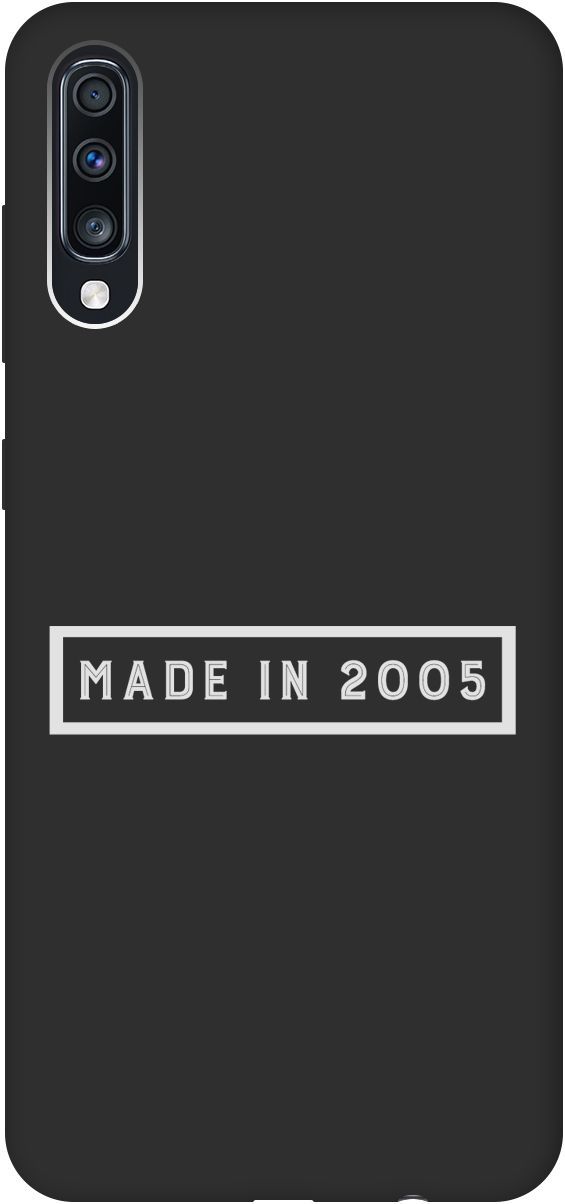 

Матовый чехол на Samsung Galaxy A70/A70s с принтом "2005 W" черный, 8422