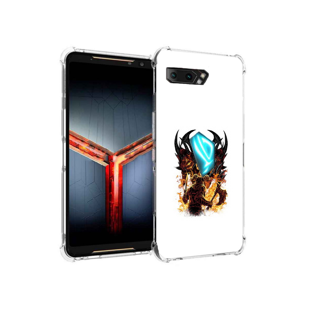 

Чехол MyPads Tocco для Asus ROG Phone 2 демон shadow fiend, Прозрачный, Tocco