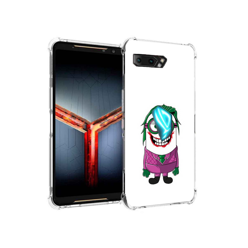 

Чехол MyPads Tocco для Asus ROG Phone 2 джокер миньон, Прозрачный, Tocco