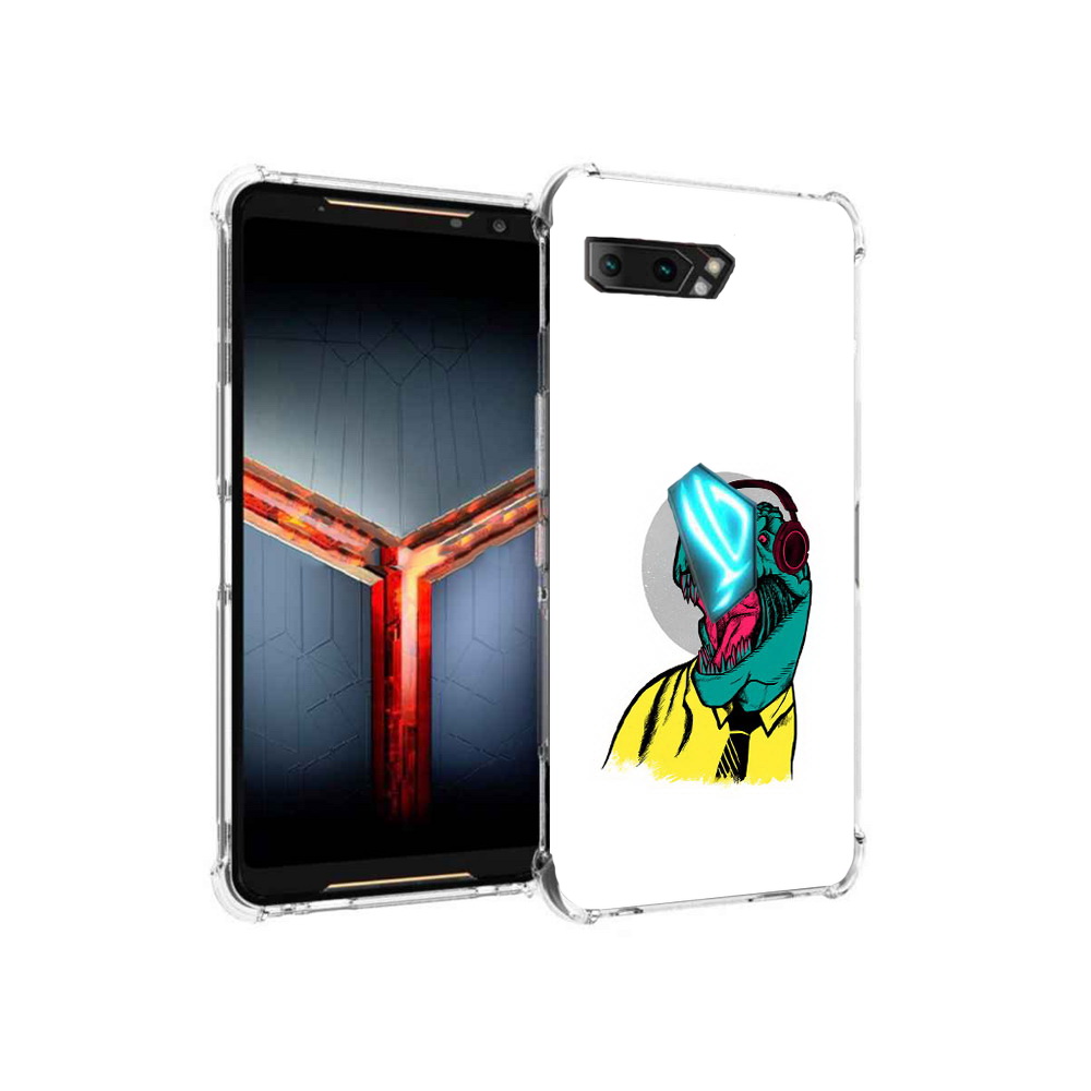 

Чехол MyPads Tocco для Asus ROG Phone 2 дино, Прозрачный, Tocco