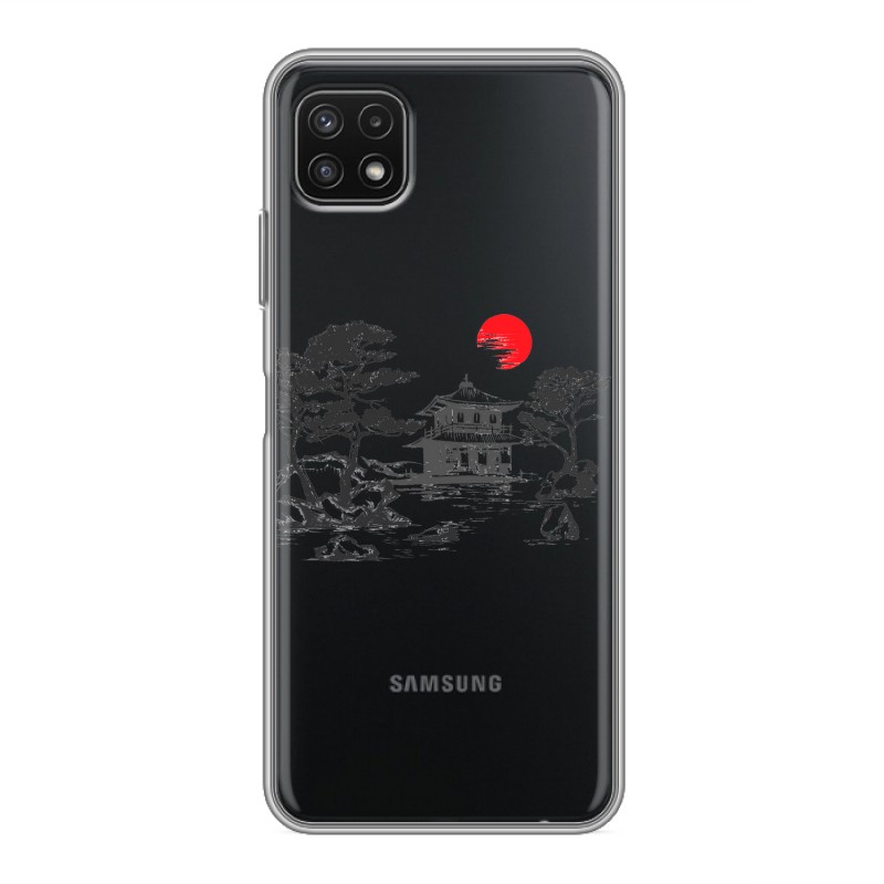 фото Полупрозрачный силиконовый чехол для samsung galaxy a22s 5g прозрачная япония 100gadgets