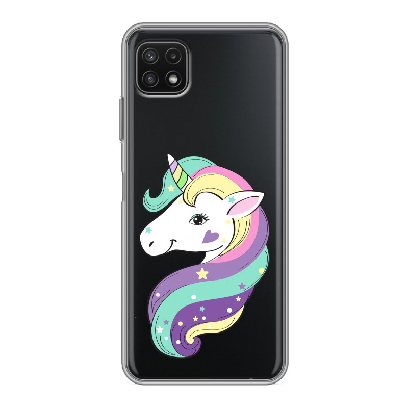 

Полупрозрачный силиконовый чехол для Samsung Galaxy A22s 5G Единороги