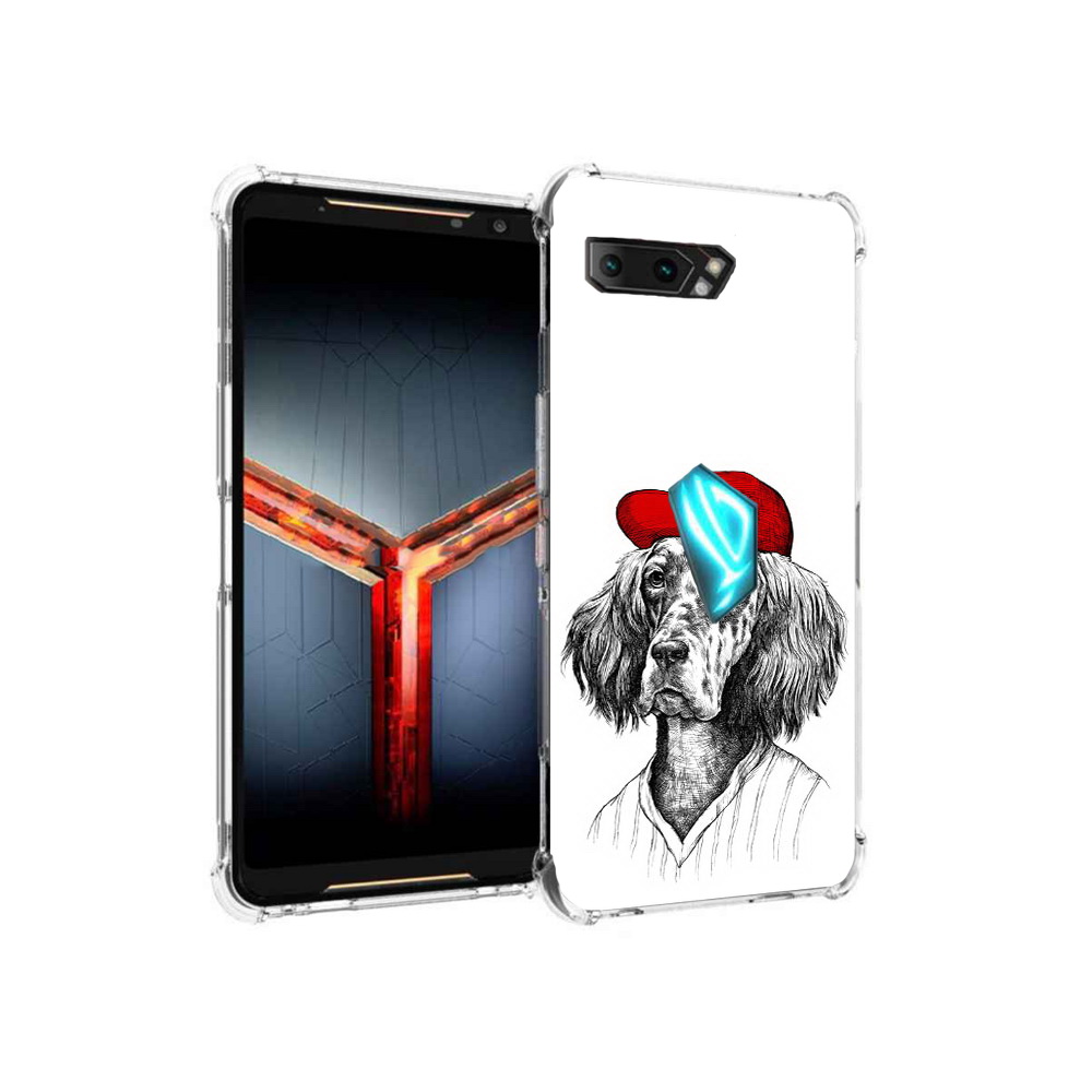

Чехол MyPads Tocco для Asus ROG Phone 2 дог, Прозрачный, Tocco