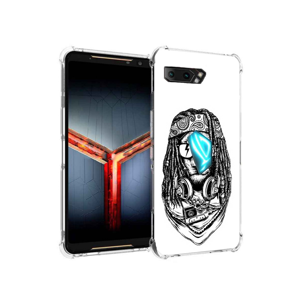 

Чехол MyPads Tocco для Asus ROG Phone 2 дреды льва, Прозрачный, Tocco