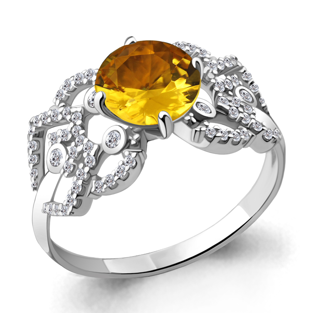 

Кольцо из серебра р. 17,5 AQUAMARINE 6558406А_925_р, 6558406А_925_р