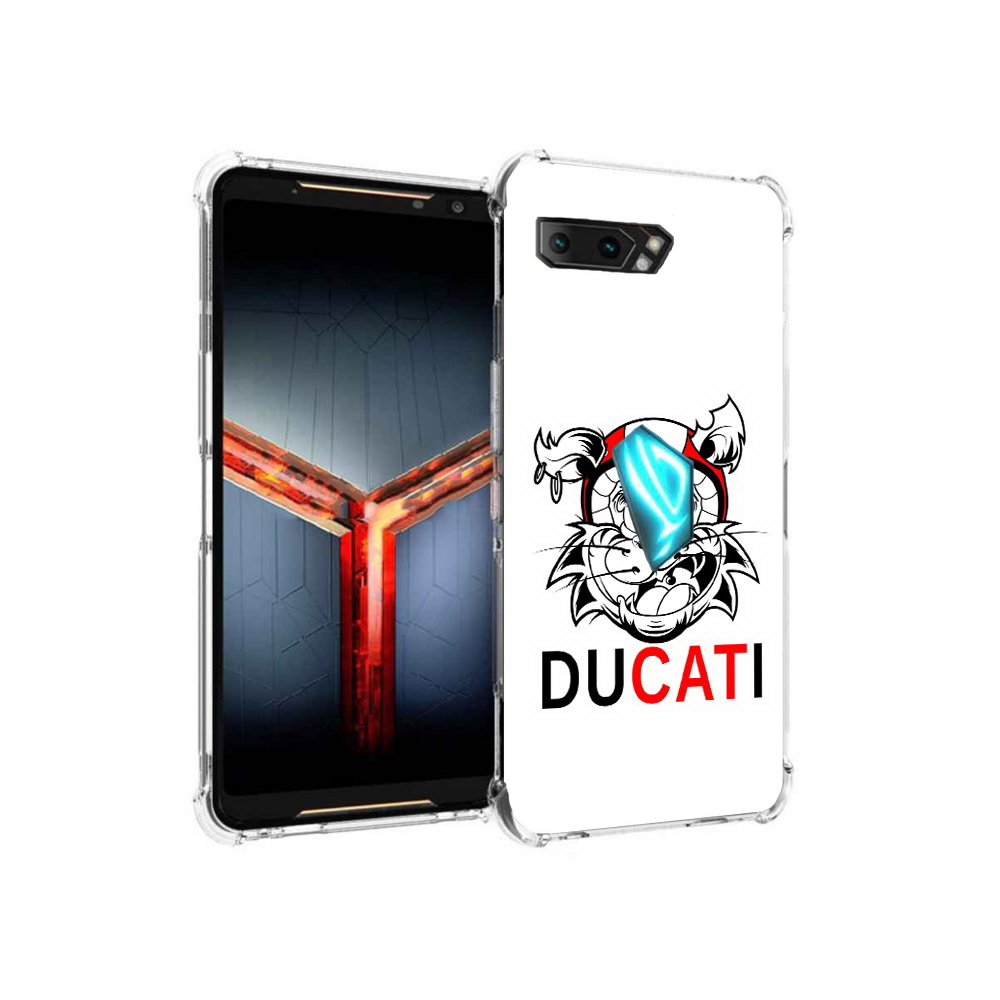 

Чехол MyPads Tocco для Asus ROG Phone 2 дукати, Прозрачный, Tocco