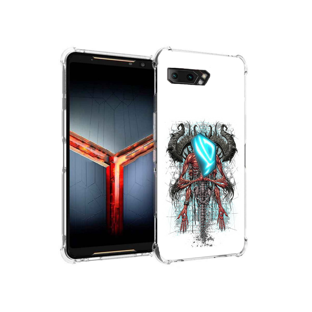 

Чехол MyPads Tocco для Asus ROG Phone 2 дьявол, Прозрачный, Tocco