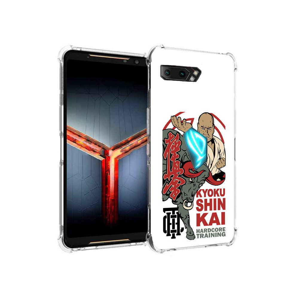 

Чехол MyPads Tocco для Asus ROG Phone 2 единоборства рисунок, Прозрачный, Tocco
