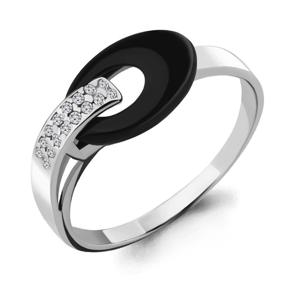 

Кольцо из серебра р. 17 AQUAMARINE 68407А_925_р, 68407А_925_р